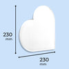 Plaque funéraire guitare-acoustique-blanche-forme-coeur 25 Plaquedeces.fr